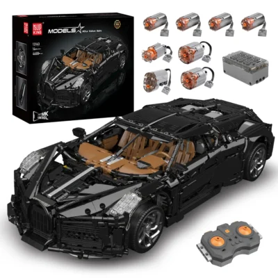 Mould King 13163 Remote Control La Voiture Noire Sport Racing Car Building Block