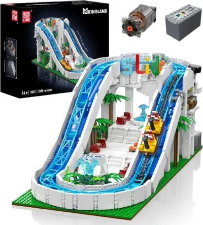 MOULD KING 11021 Water Park Equipment Series Creative Water Rides Building Blocks