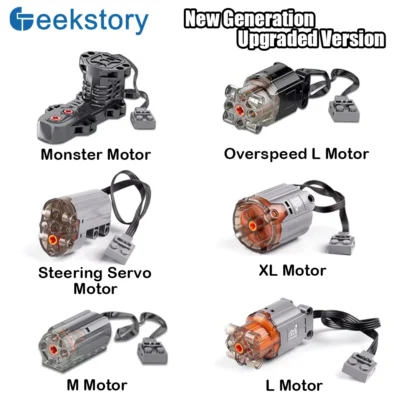 New MOULD KING M-0001 – M-0007 Power Function Parts V2.0 with PF