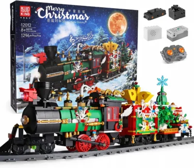 Mould King 12012 The APP Motorized Christmas Train Model Building Block