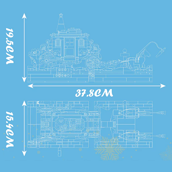 MOULD KING 10161 with 1214 Pieces Snow White Carriage Building Blocks - Image 2