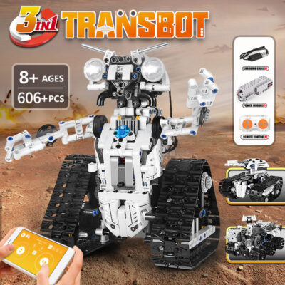 MOULD KING High Tech Building Block APP Remote Control Transbot Robot 3 In 1 Model Assembly 1 - Mouldking Germany